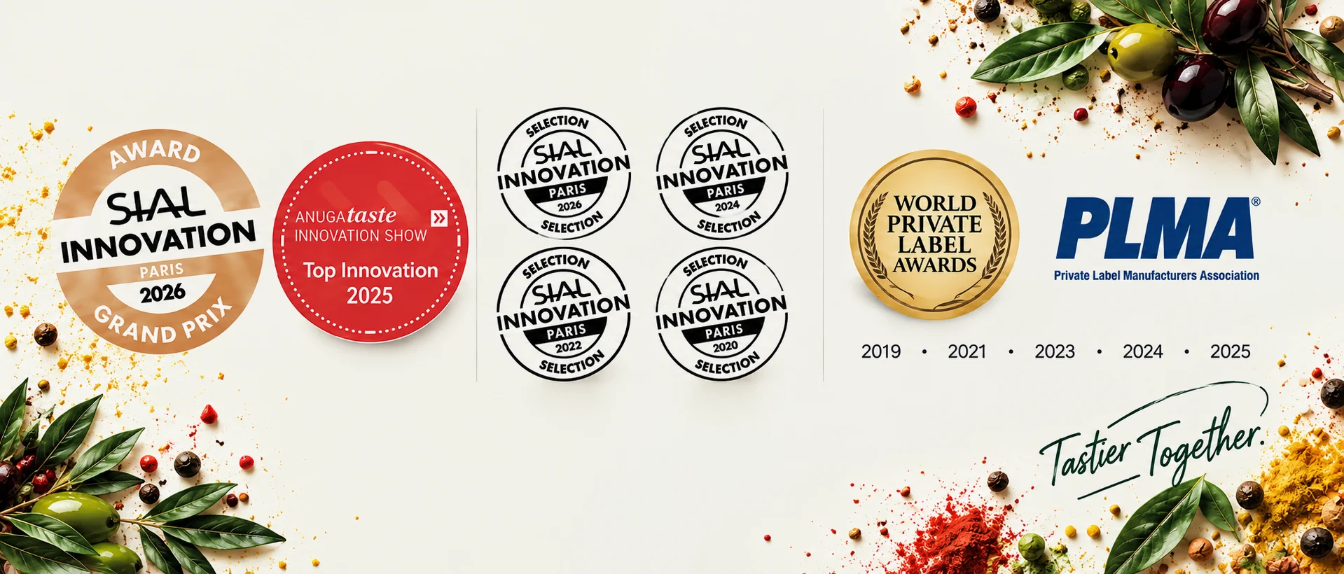 SIAL Innovation Paris 2026 Grand Prix and Selection, Anuga Taste Innovation Show 2025, World Private Label Awards and PLMA