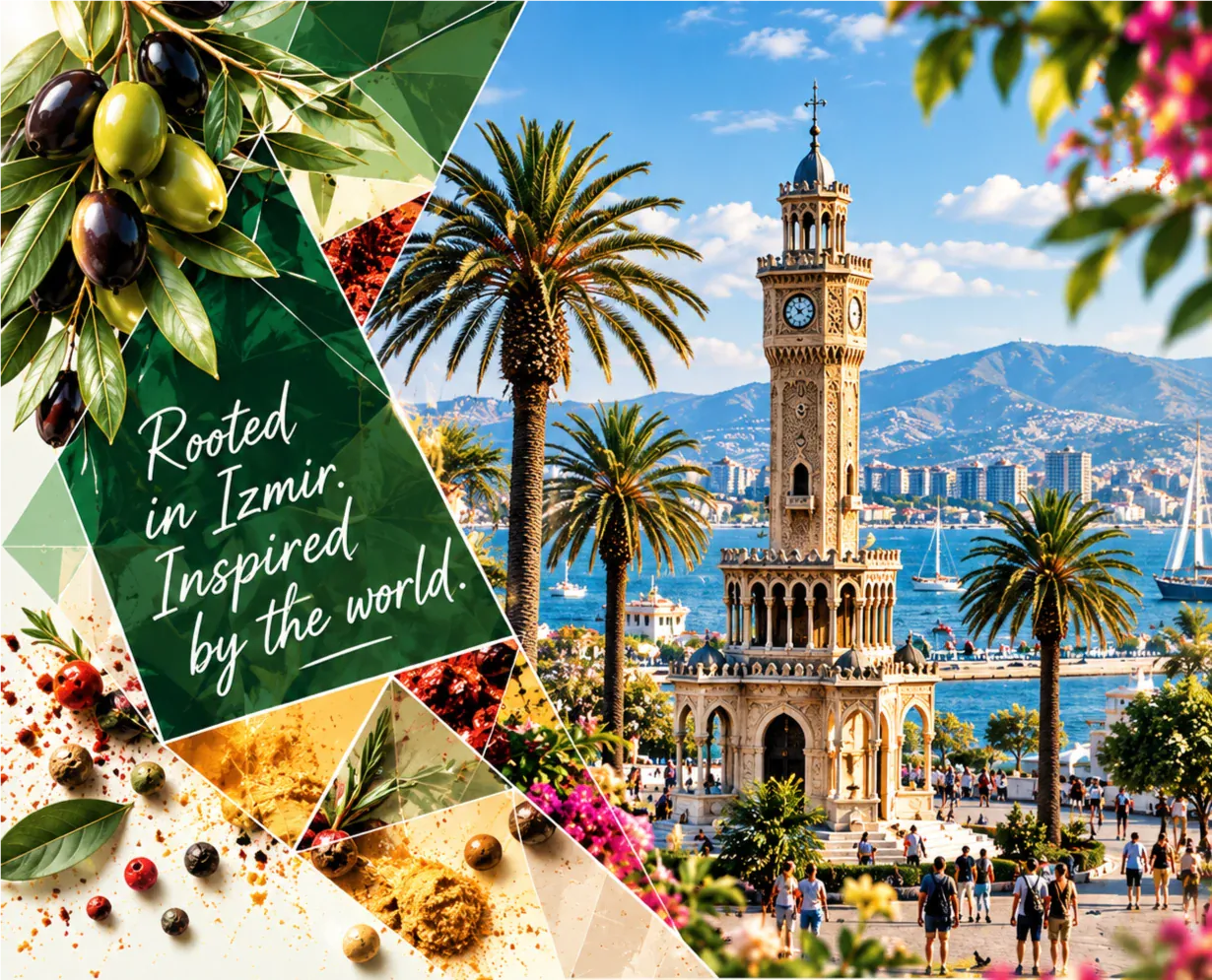 The İzmir clock tower and bay: Rooted in İzmir. Inspired by the world.