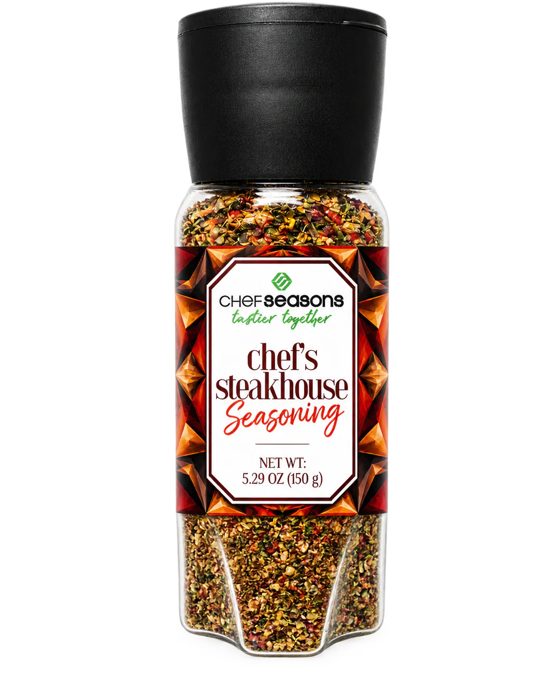 Chef Seasons Chef’s Steakhouse Seasoning, original product packaging