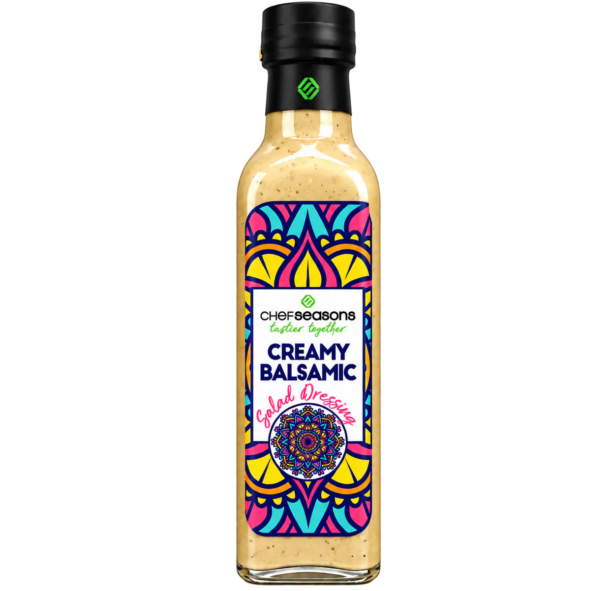 Chef Seasons Creamy Balsamic Dressing, original product packaging