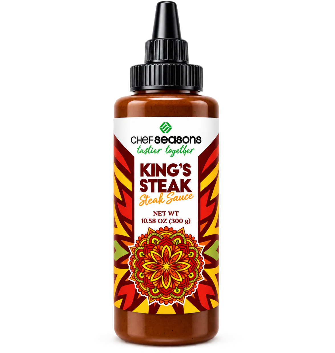 Chef Seasons King’s Steak Sauce, original product packaging