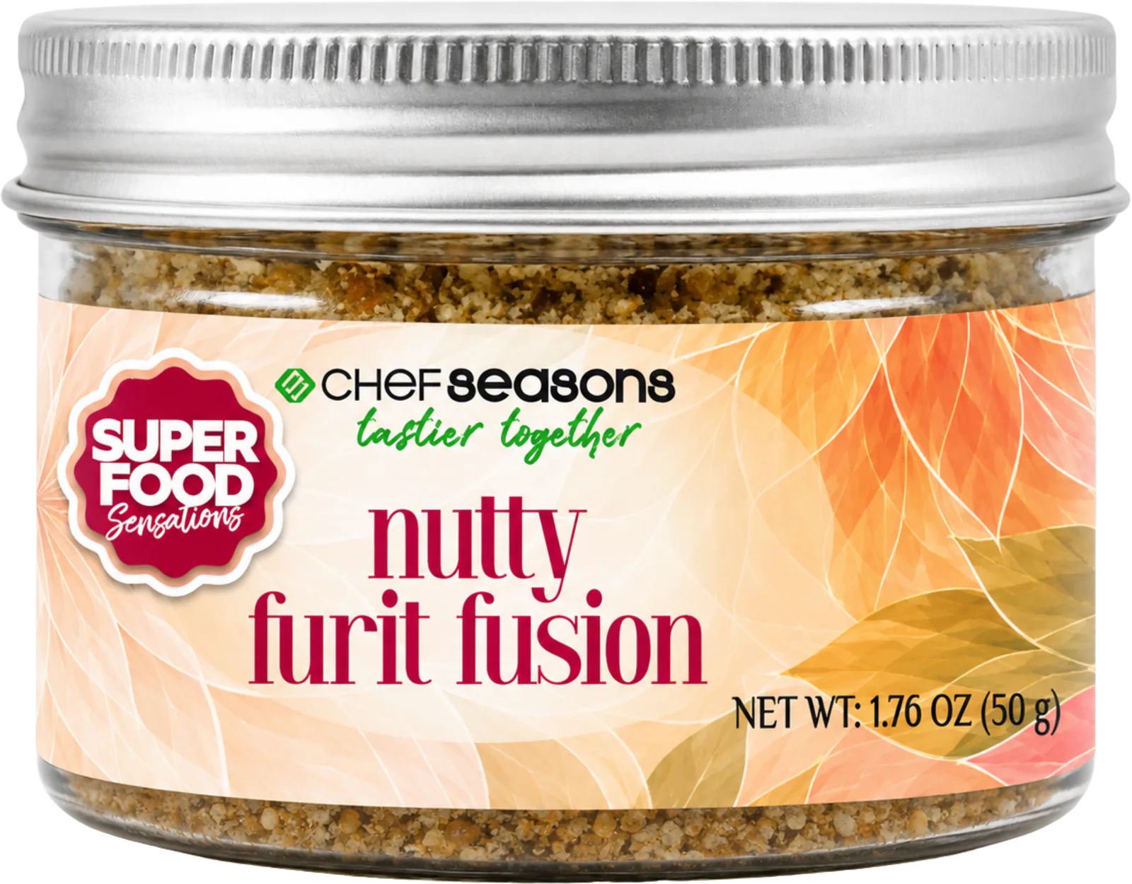 Chef Seasons Nutty Fruit Fusion, original product packaging