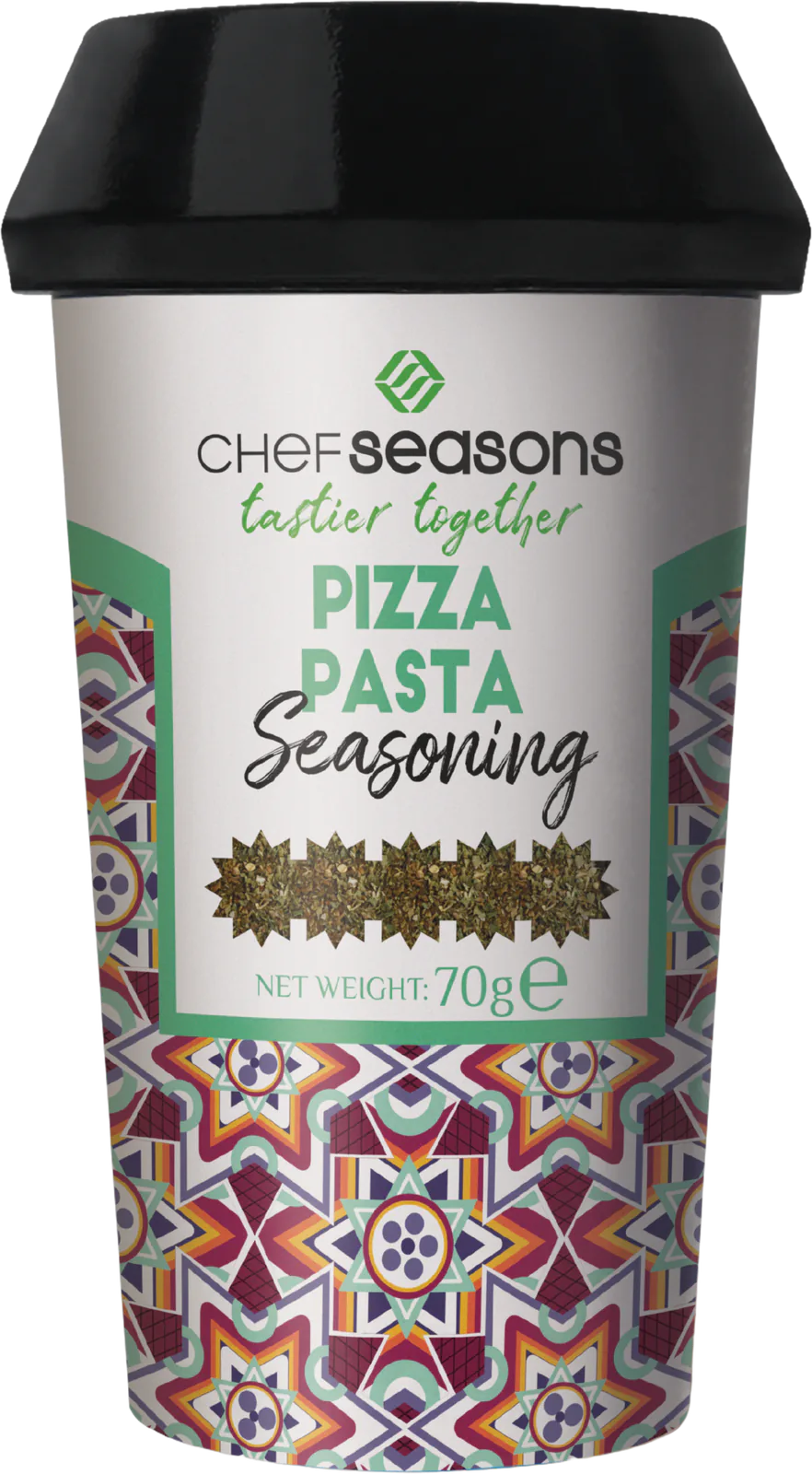 Chef Seasons Pizza Pasta Seasoning, original product packaging