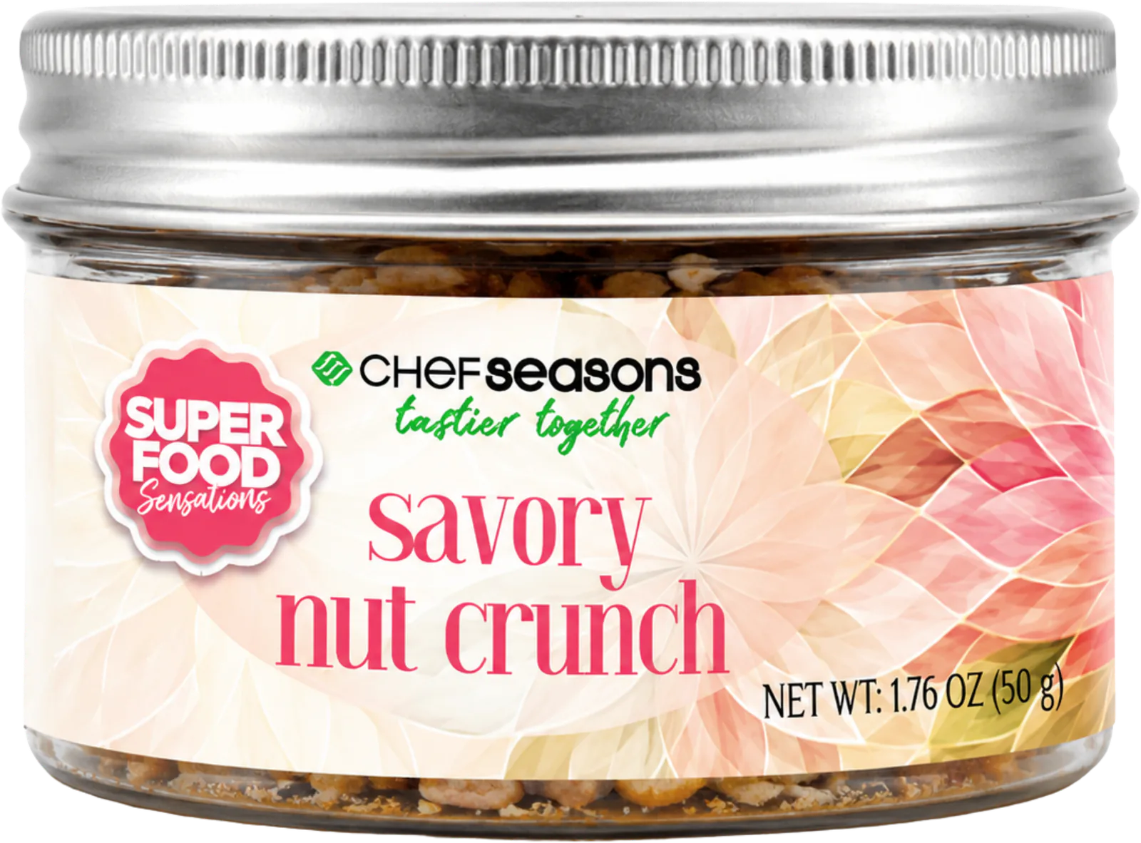 Chef Seasons Savory Nut Crunch, original product packaging