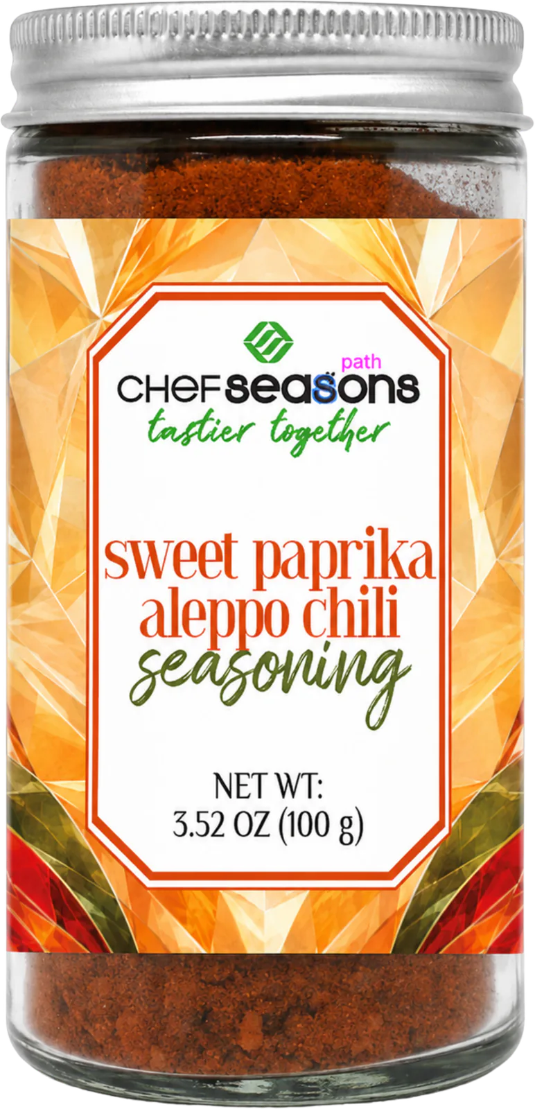 Chef Seasons Sweet Paprika & Aleppo Chili, original product packaging